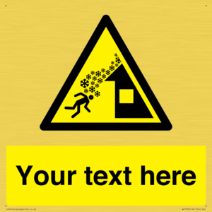 Custom warning roof avalanche